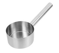 cucharón de agua cazo de agua con asa cucharones de sopa para servir cuchara de sopa cucharón de metal cuchara de acero inoxidable larga acero inoxidable 304 Silver
