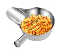 Cucharón de servicio de alimentos - Cuchara para freidora de acero inoxidable para cocina, preparación de alimentos, agitador de pico de pato para | autocaravana comedor catering camión restaurante