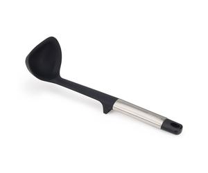 Cucharón ELEVATE 10572 30 cm, plateado / negro, silicio, Joseph Joseph