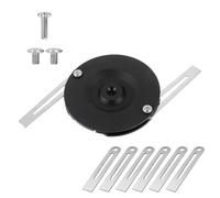 Cuchilla de Acero Inoxidable Para Cortacésped, Accesorios Para Cortacésped, 6 Cuchill de Repuesto, Incluye El Disco de Corte y Los Tornillos, Apto Para Einhell, Gardol, Gartenmeister y Mr Gardener