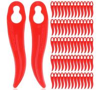 Cuchilla de repuesto para cortabordes Einhell y Bosch, 120 unidades, para cortabordes con batería, juego de cuchillos de plástico