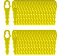 Cuchillas de repuesto de nylon PA6, 50 unidades, de 67 mm, para cortacéspedes, césped y arbustos pequeños
