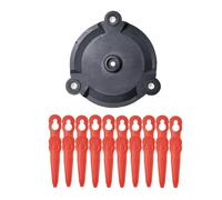 Cuchillas De Repuesto Para Cabezal De Cortadora De Césped, Compatibles Con Parkside, PRTA 20-LiA1 91099406, Cuchilla Para Cortacésped Con Cabezal De Plástico Simple A Presión(3 Cutter Head Blades)