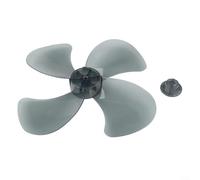 Cuchillas de ventilador eléctrico de 14 pulgadas con 4 aspas compatibles con varios modelos de ventilador de piso y mesa para una refrigeración eficiente (14 pulgadas, negro)