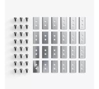 Cuchillas para cortacésped Mammotion, cuchillas de repuesto, 3 juegos (24 piezas en total), compatibles con LUBA 3 AWD, YUKA Mini 2 y LUBA Mini 2 AWD