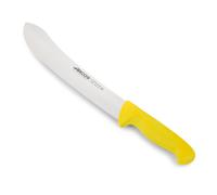 Arcos Cuchillo de carnicero Prof 292700 - Acero inoxidable Nitrum - Mango polipropileno amarillo