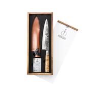 Cuchillo de chef VG10, 20,5 cm, con estuche de cuero, Forged