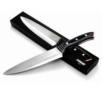 Cuchillo de cocina forjado de 21 cm – Cuchillo universal con mango de madera laminada