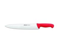 Cuchillo de Cocinero Arcos Colour - Prof 292322 de Acero Inoxidable Nitrum y Mango Ergonómico de Polipropileno de Color Rojo y Hoja de 30 Cm
