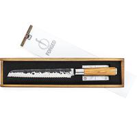 Cuchillo de forja de 20 cm con mango de madera de olivo