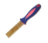 Cuchillo de masilla de latón con mango de goma de 25 mm, rascador para paneles de yeso para madera y eliminación de pintura