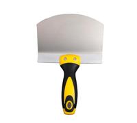 Cuchillo de masilla en forma de arco, herramienta de mano con forma de arco, pala de masilla, raspador, cuchara de acero inoxidable con agarre cómodo para acabado de paneles de yeso (1)