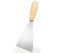 Cuchillo de masilla, rascador de metal de 3.5 pulgadas, mango de madera para paneles de yeso, calcomanías, papel de pared, parches, pintura, cintas, revestimiento de raspado