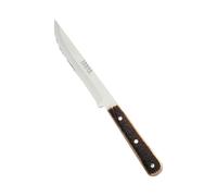 Cuchillo de mesa joker, con puño en asta de ciervo y hoja de acero 42