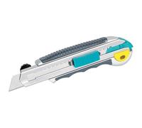 Cuchillo de metal Wolfcraft - profesional con 8 hojas de 18 mm