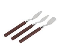 Cuchillo De Paleta Espátula De Gouache Pintura Al Óleo Herramienta De Madera De Madera Pigmento Puntiagudo Sc 3 Piezas Juego De Raspador De Pintura Al Óleo Cuchillos De Paleta