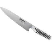 Cuchillo de pan Global G22 de 20 cm, diseñado para zurdos, de fabricación japonesa
