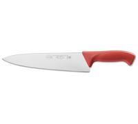 Cuchillo de trinchar, 25 cm, acero inoxidable, color rojo, longitud de la hoja 25 cm
