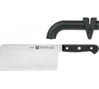 Cuchillo hacha Gourmet 17,8 cm y afilador de cuchillos Twin Sharp Zwilling