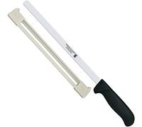 Cuchillo Jamonero Flexible con Protector 28,5cm Mango PP Fibra Rojo | Serie Atenas