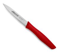 Arcos - Cuchillo mondador Nova 188622 - Acero inoxidable Nitrum, mango rojo 10 cm