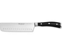 Cuchillo Nakiri Wüsthof con filo dentado / Nakiri de borde ahuecado Classic Ikon, 17 cm, modelo 1040332617