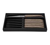 Cuchillo para bistec INNOVATION, juego de 6 piezas, mango de roble, Laguiole