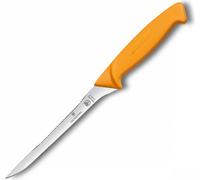 Cuchillo para filetear pescado, con mango estrecho y sistema para quitar las escamas