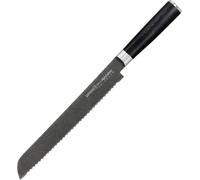 Cuchillo para pan Samura MO-V Stonewash de 9 pulgadas: cuchillo de cocina japonés de alta calidad, ideal para cortes precisos y para la elaboración artesanal de pan