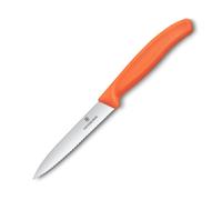 Cuchillo para pelar SWISS CLASSIC 10 cm, dentado, naranja, plástico, Victorinox