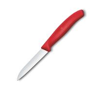 Cuchillo para pelar SWISS CLASSIC 8 cm, rojo, plástico, Victorinox