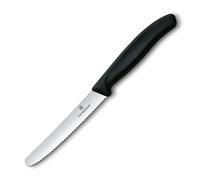 Cuchillo para tomates, 11 cm, negro, Victorinox