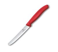 Cuchillo para tomates SWISS CLASSIC 11 cm, rojo, plástico, Victorinox