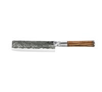 Cuchillo para verduras japonés OLIVE, 17,5 cm, mango de madera de olivo, Forged