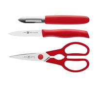 Cuchillo para verduras TWIN GRIP, set de 3 piezas, con tijeras y pelador de verduras, Zwilling