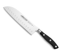Cuchillo santoku arcos riviera 233500 de acero nitrum, con mango de po
