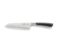Cuchillo Santoku EDONIST, 18 cm, remaches de acero inoxidable, negro, Lion Sabatier