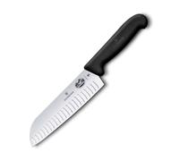 Cuchillo Santoku FIBROX 17 cm, negro, plástico, Victorinox