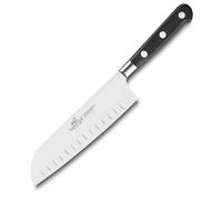 Cuchillo Santoku IDEAL 18 cm, remaches de acero inoxidable, negro, Lion Sabatier