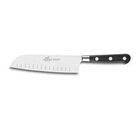 Cuchillo Santoku IDÉAL, 18 cm, remaches de acero inoxidable, negro, Lion Sabatier