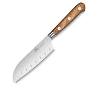 Cuchillo Santoku IDEAL PROVENCAO 13 cm, remaches de acero inoxidable, marrón, Lion Sabatier