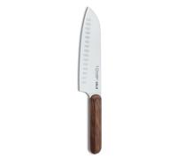 Cuchillo santoku oslo de acero inoxidable con mando de madera de nogal