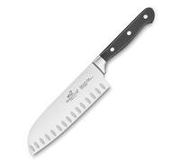 Cuchillo Santoku PLUTON 18 cm, remaches de acero inoxidable, negro, Lion Sabatier