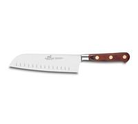Cuchillo Santoku SAVEUR ,18 cm, remaches de latón, marrón, Lion Sabatier