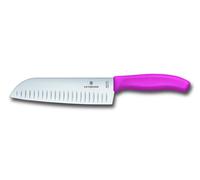 Cuchillo Santoku Victorinox Swiss Classic, 17 cm, color rosa