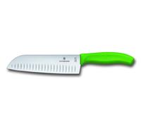 Cuchillo Santoku Victorinox Swiss Classic, 17 cm, color verde