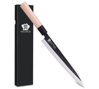Cuchillo Yanagiba para sashimi, 25,5 cm, acero alemán, mango de madera