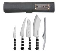 Cuchillos de cocina 1905, juego de 5, con funda, acero inoxidable, F.DICK