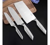 Cuchillos de cocina. Hoja afilada, alta dureza, acero. Cuchillos para cocinar, frutas, multiusos, de chef, tipo Santoku. Juego de cuchillos de cocina (color: 3 piezas)