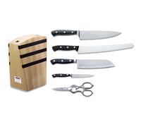 Cuchillos de cocina PREMIER PLUS con bloque magnético, juego de 5, acero inoxidable, F.DICK